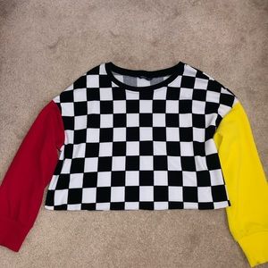 Cropped Sweater Blouse